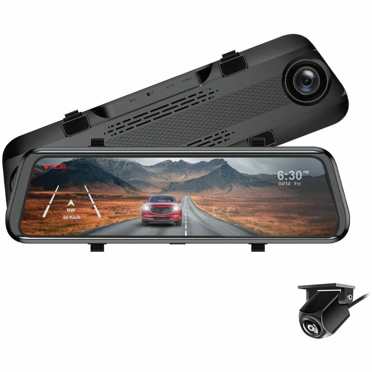 GekoGear Orbit D100 2 Channel 1080P Front / 1080P Rearview Mirror Dashcam GekoGear Orbit D100 2 Channel 1080P Front / 1080P Rearview Mirror Dashcam